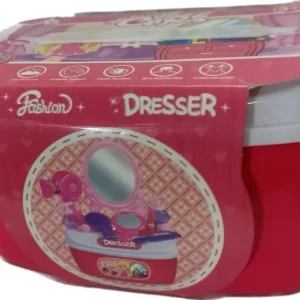 Juguete Caja de Belleza para niños con diseño de maleta rosa.